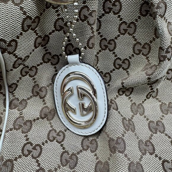 Gucci Sukey Canvas Leather Shoulder Bag 475-080725 - Picture 8 of 15